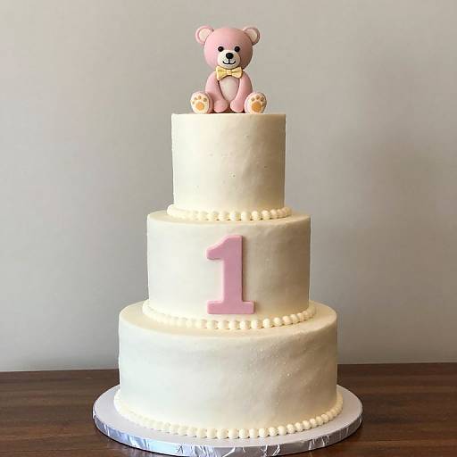 Elegant Tiered Baby Shower Cake