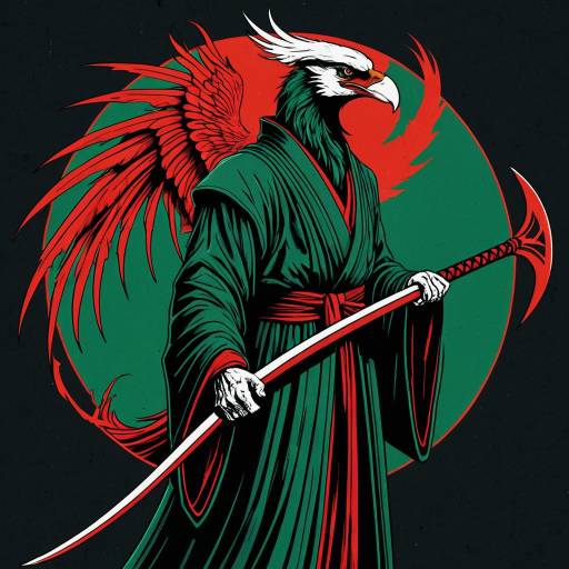Phoenix Warrior with Red Scythe