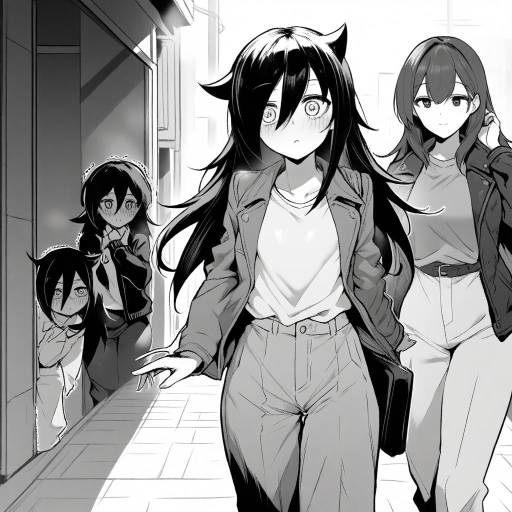 Monochrome Scene with Kuroki Tomoko