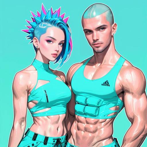 Bold Couple with Vibrant Style