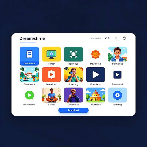 Sleek Dreamstime Downloader Interface