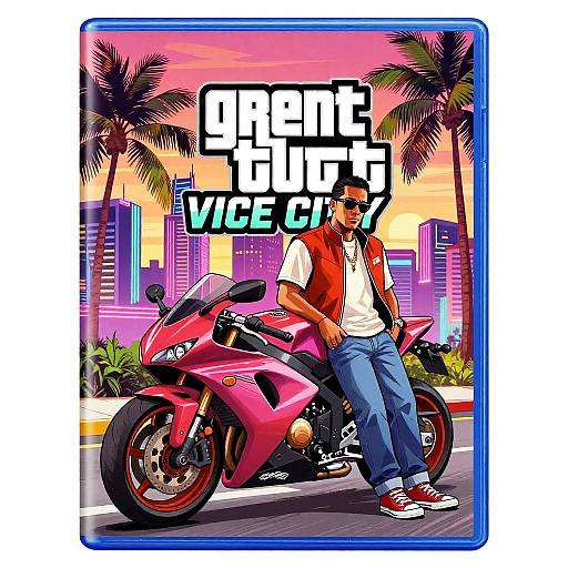 80s Miami GTA Vice City Art