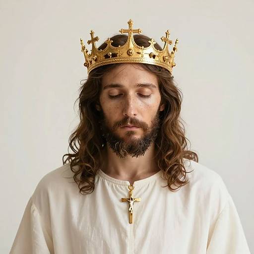 Jesus with Golden Crown Easter