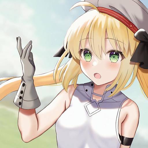 Illustration of Artoria caster (first ascension) (fate), fate/grand order in the style of Seiru (prairie)