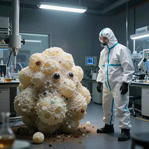 Uncontrollable Biomass in Sci-Fi Lab