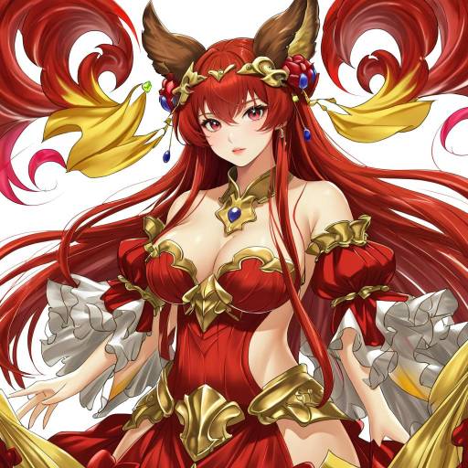 Illustration of Anthuria, granblue fantasy in the style of Ikazu401