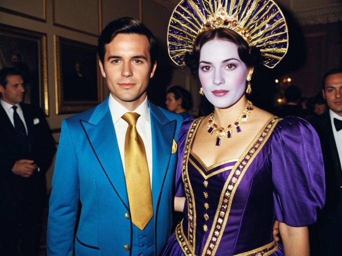 Whimsical His and Hers Dress-Up Face Swap