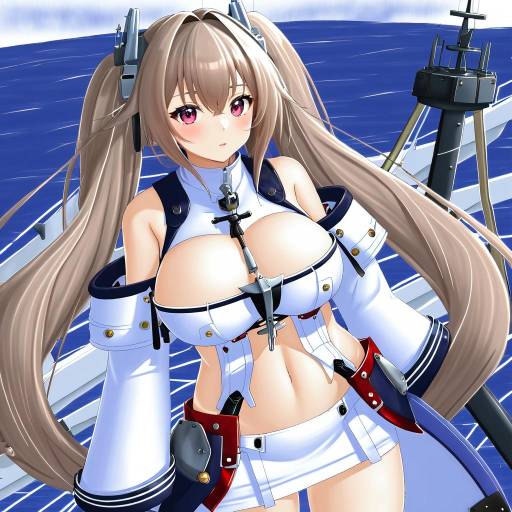 Illustration of Anchorage (azur lane), azur lane in the style of Asatsuki (fgfff)