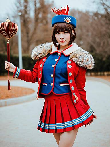 Lifestyle costume photo of Aijou karen. Cosplay clothes