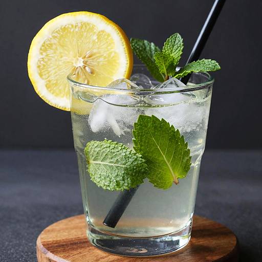 Refreshing Mint Lemon Drink Photo