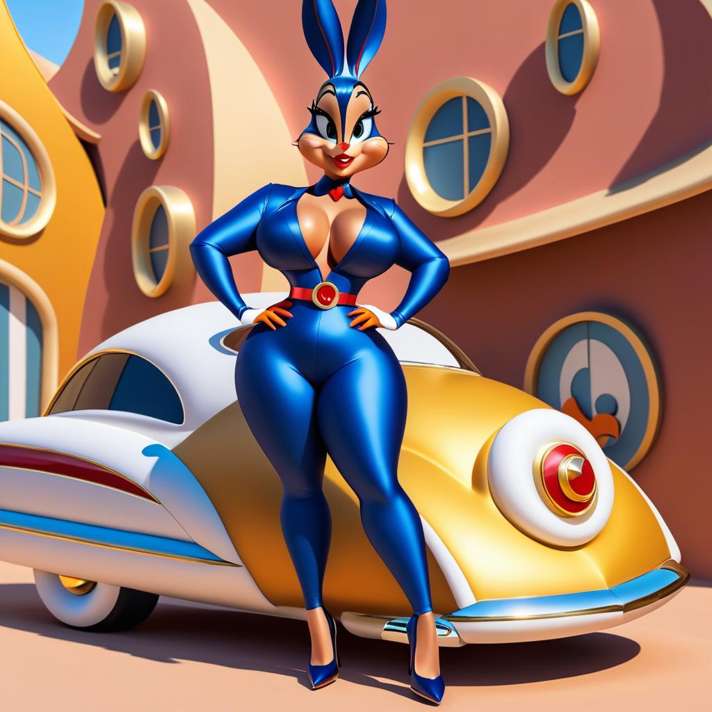 Glamorous Curvy Female Looney Tunes Character