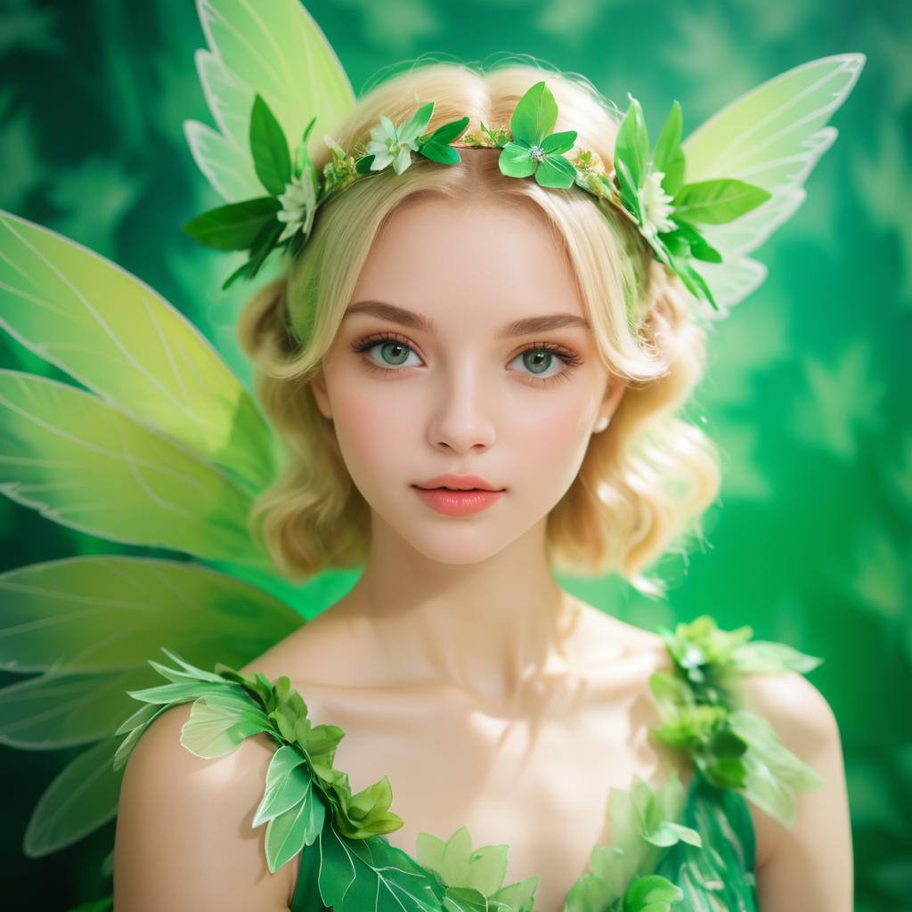 Elegant Fairy in Vintage Studio Style