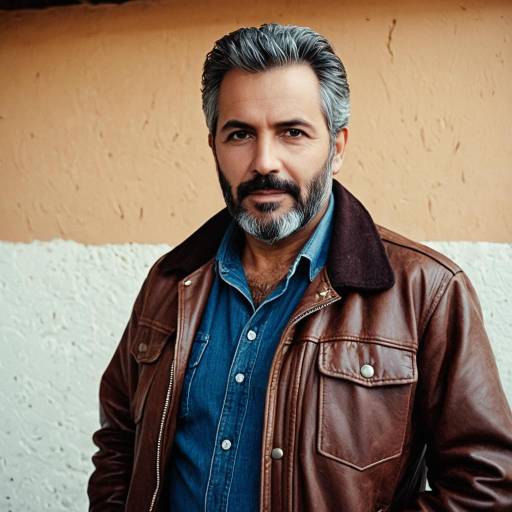 Middle-Aged Man Cosplay in Vintage Outfit