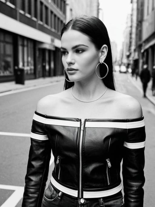 Chic Urban Style: Modern Leather Look