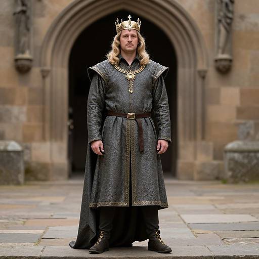 King Arthur in Medieval Costume