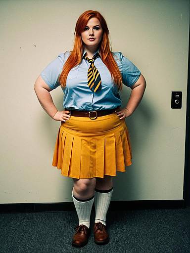 Plus Size Woman in Sally Costume