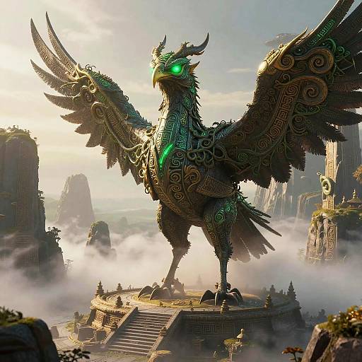 Mythic Giant Roc with Ancient Runes