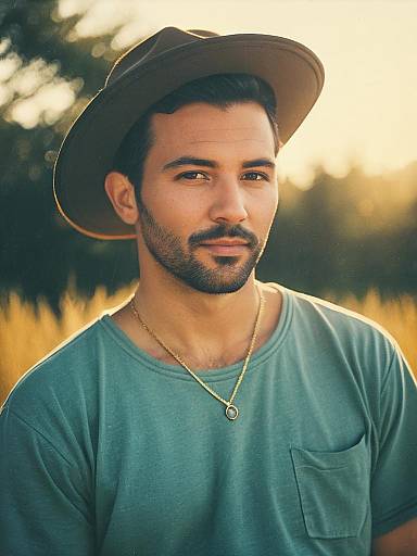 Photorealistic Summer Casual Man Portrait