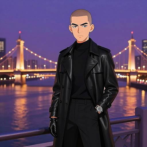 Cinematic Nighttime Fashion Portrait