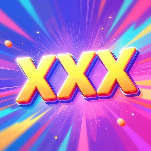 Bright, colorful digital graphic with bold, glowing 