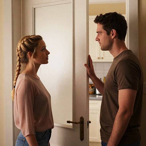 Intense Standoff in a Doorway