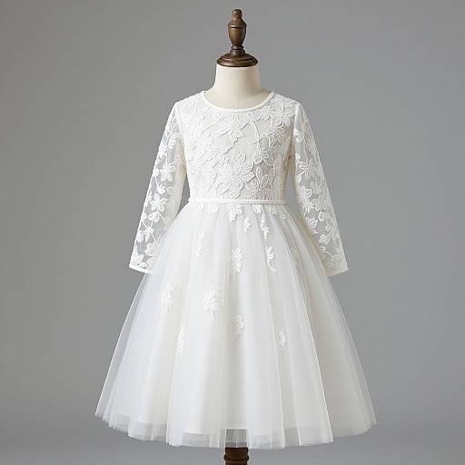 Elegant Illusion Flower Girl Dress