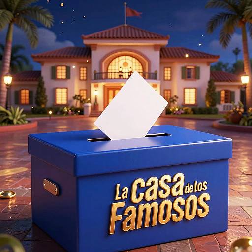 Digital illustration of a glowing diamond falling into a blue 