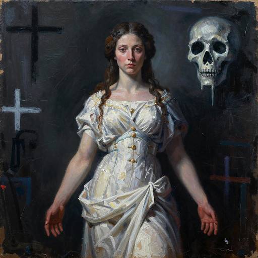 Goddess of Nightmares in Neoclassical Style