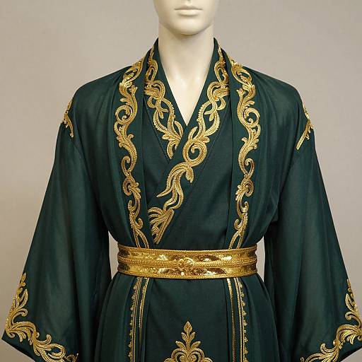 Elegant Male Mannequin in Luxurious Robe
