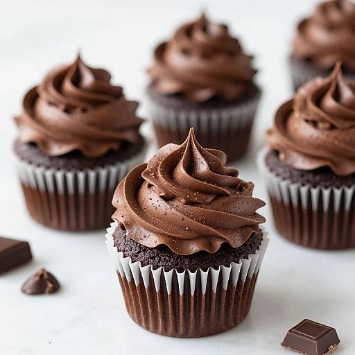 Delicious Chocolate Cupcakes with Frosting