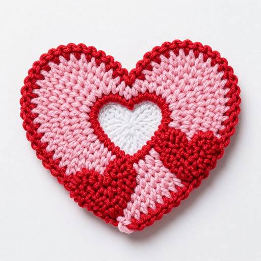 Cozy Knitted Heart Coasters