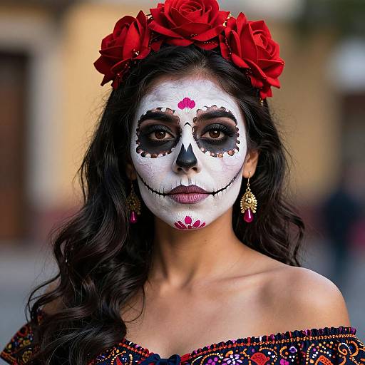 Dia de los Muertos Woman Portrait