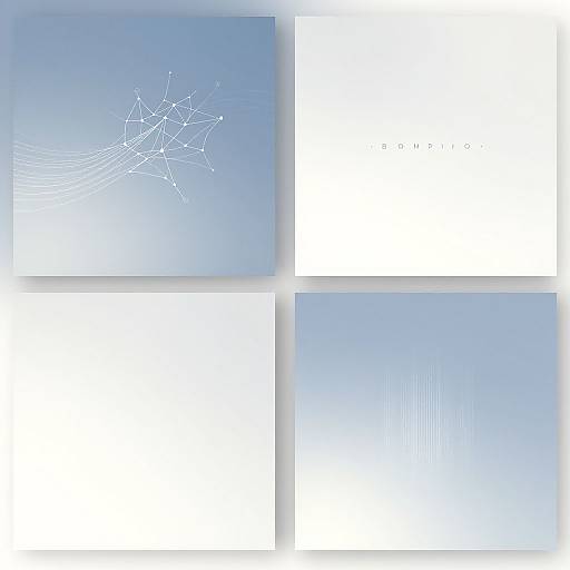 Minimalist AI-Themed Album Covers