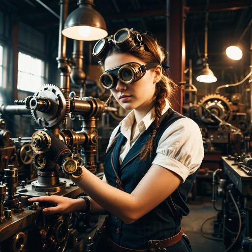 Steampunk Portrait of a Young Inventor