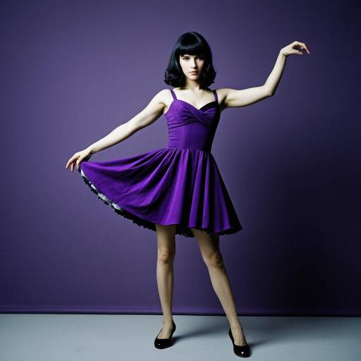 Realistic Solo Purple Contemporary Dance