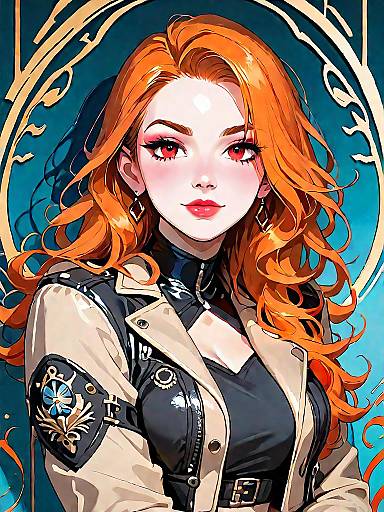 Edgy Chic Fashion Portrait of a Woman