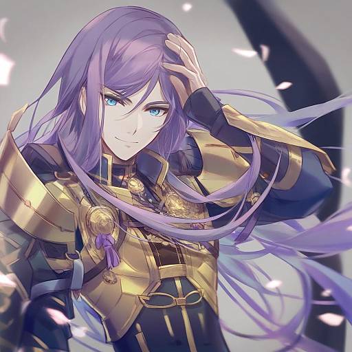 Illustration of Hachisuka kotetsu, touken ranbu in the style of Csyday