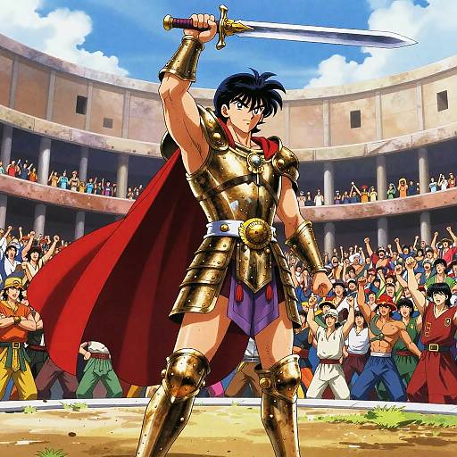 Valiant Gladiator in Anime Colosseum