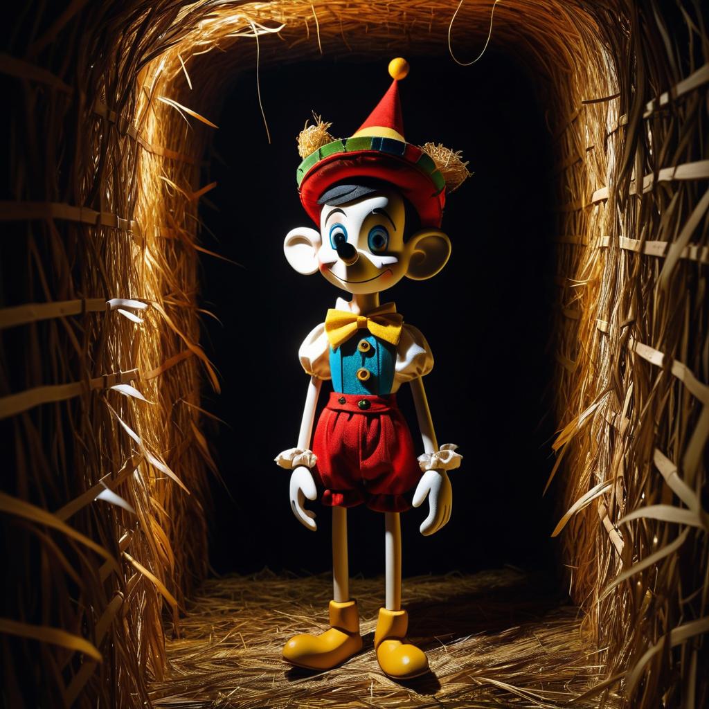 Sinister Pinocchio in Carnival Maze