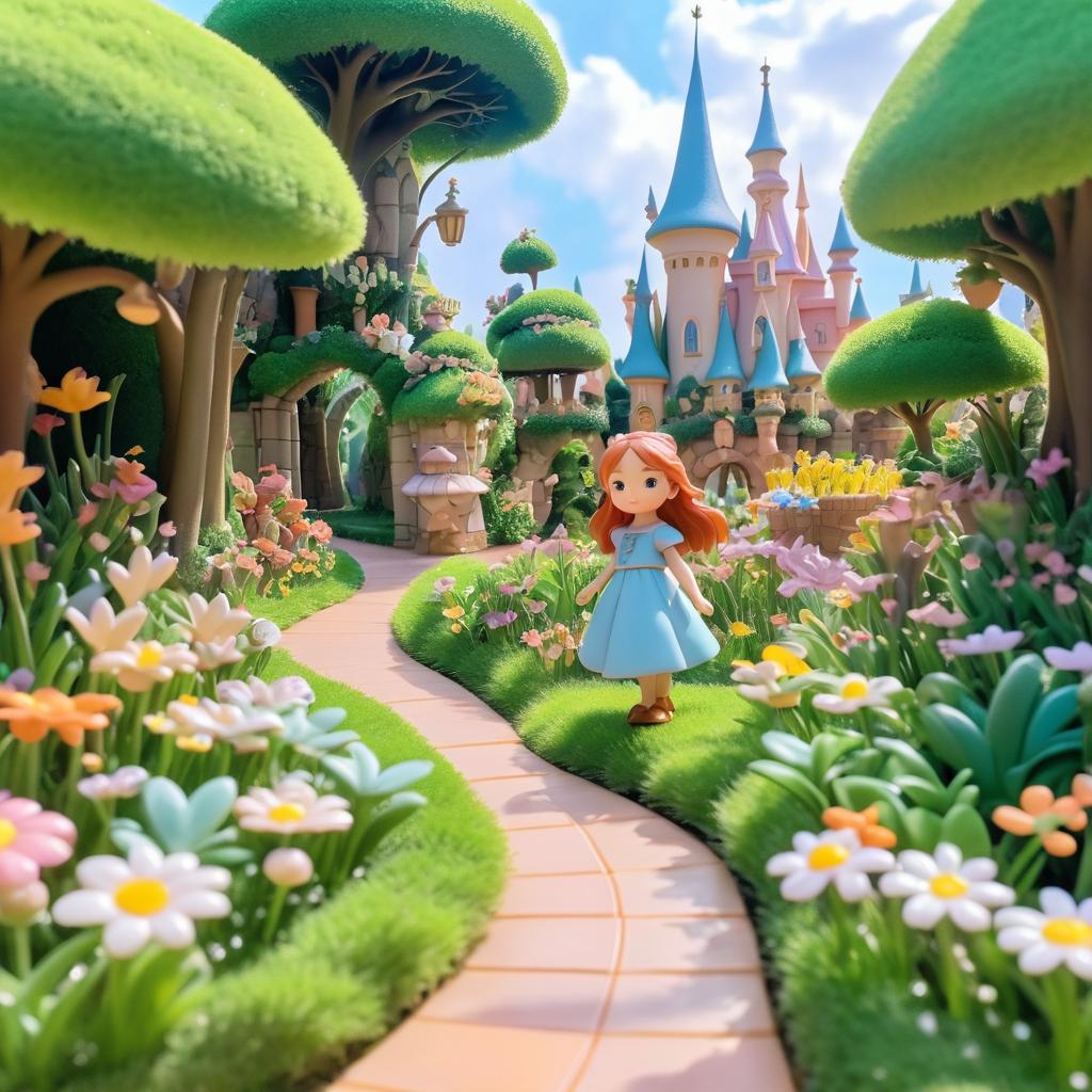 Brave Girl's Magical Garden Adventure