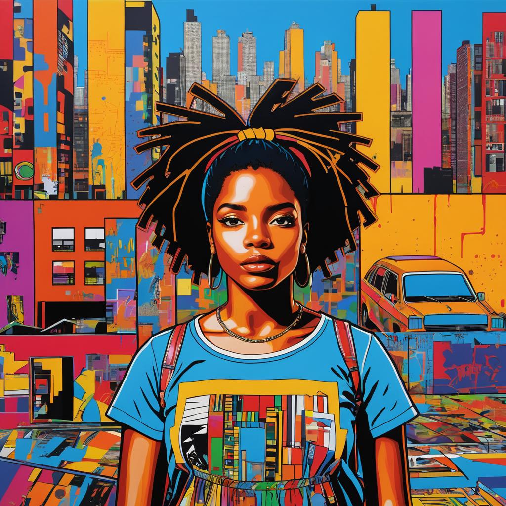 Dynamic Urban Pop Art Portrait