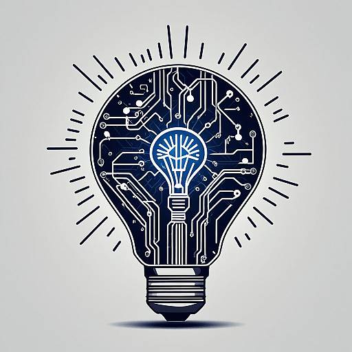 Lightbulb with AI Circuit Filament