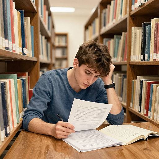 Focused Exam in Quiet Library