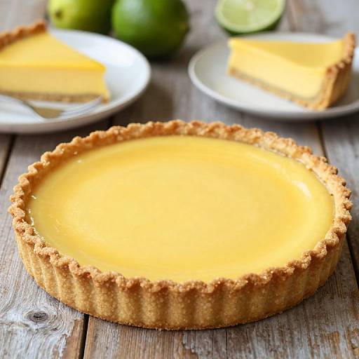 Mango Key Lime Tart with Graham Crust