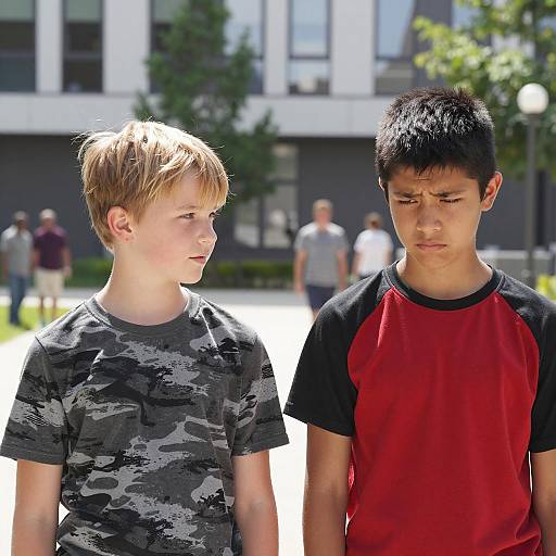 Outdoor Photograph of Two Boys