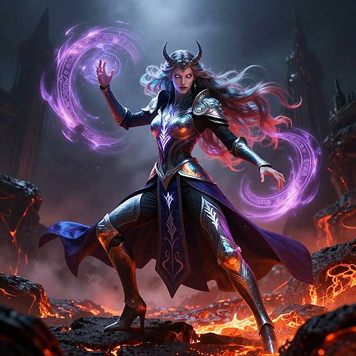 Iridescent Undead Elven Lich Sorceress