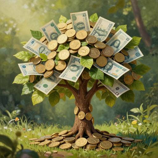 Financial Growth Tree Visualization