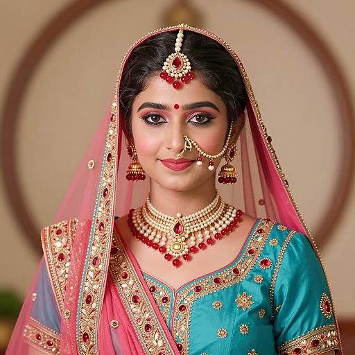 Traditional Indian Wedding Portrait of Krishna