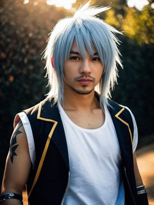 Man in Riku Cosplay Costume