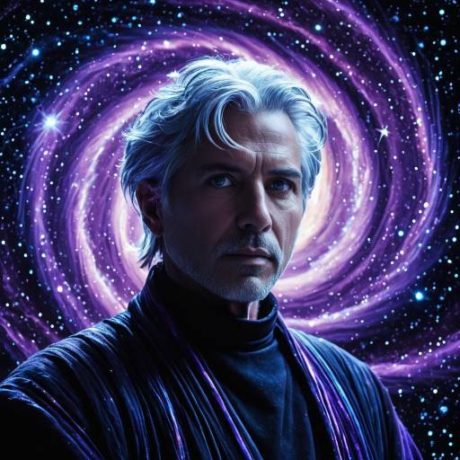 Otherworldly Seer with Cosmic Spiral
